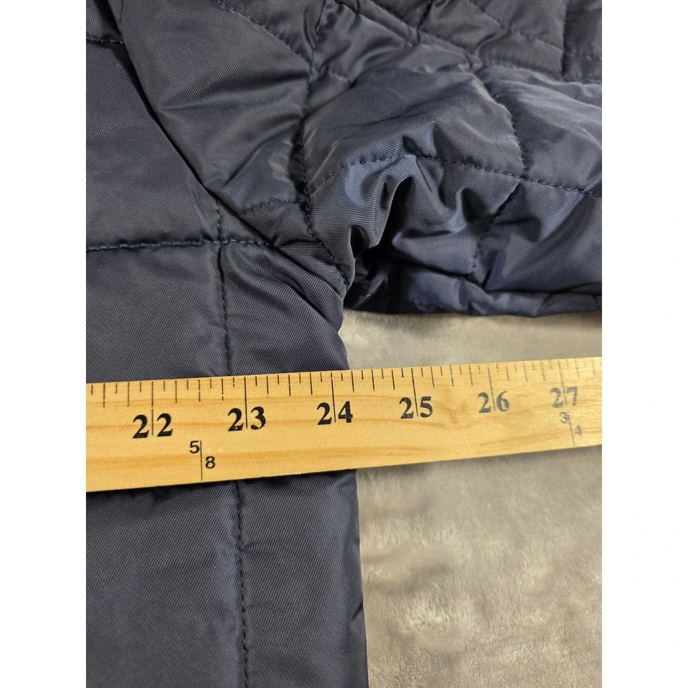 NWT Robert Graham Midweight Quilted Puffer Field Jacket  XL Navy Blue Snap Front